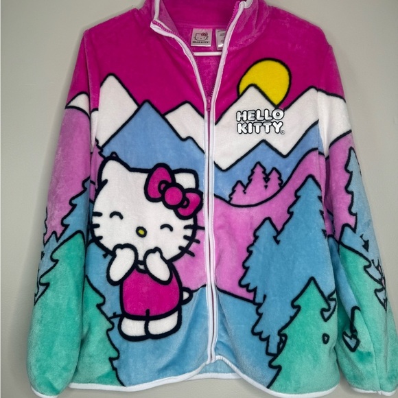 Hello Kitty Jackets & Blazers - Hello Kitty Pink Fleece Hoodie